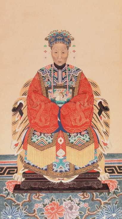 佚名 祖宗像 立轴